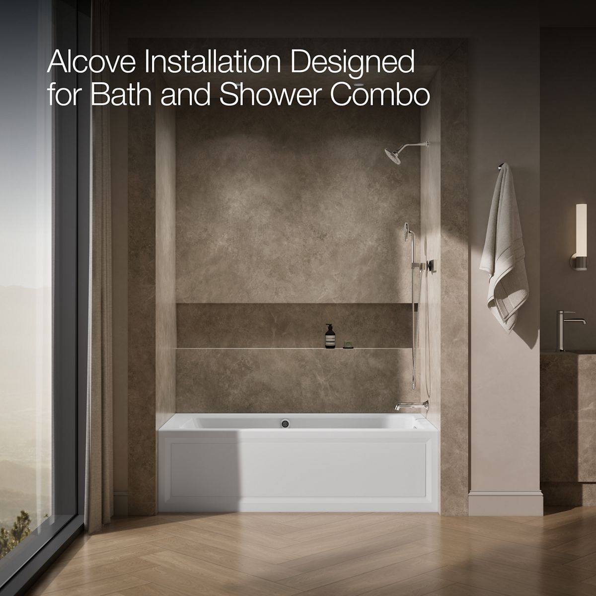 image focused on single product story, angled front view, not straight-on, 1-point perspective
