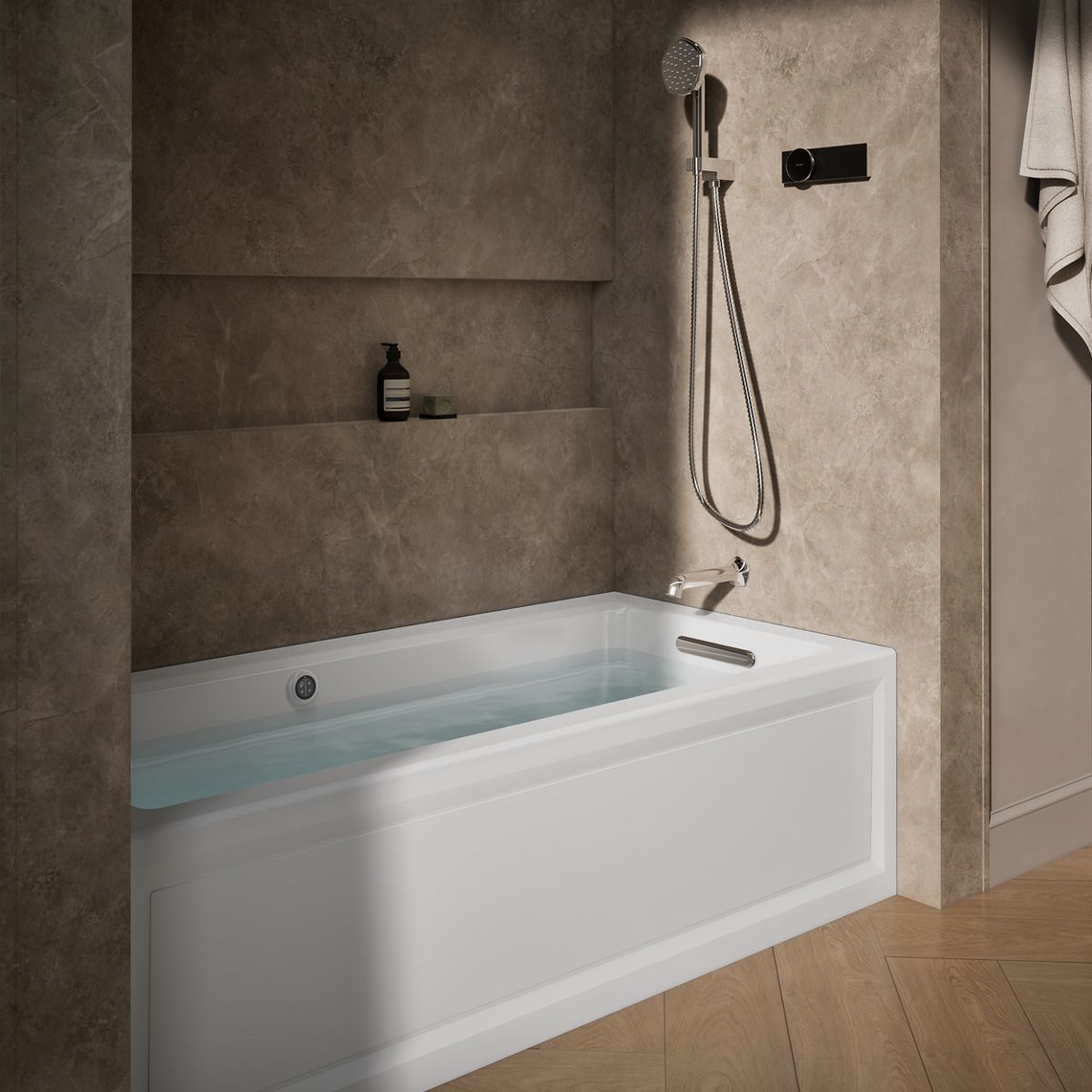 Products in use in close room view