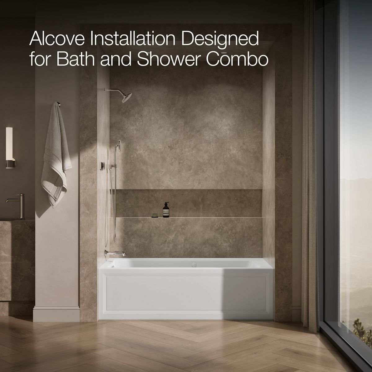 image focused on single product story, angled front view, not straight-on, 1-point perspective