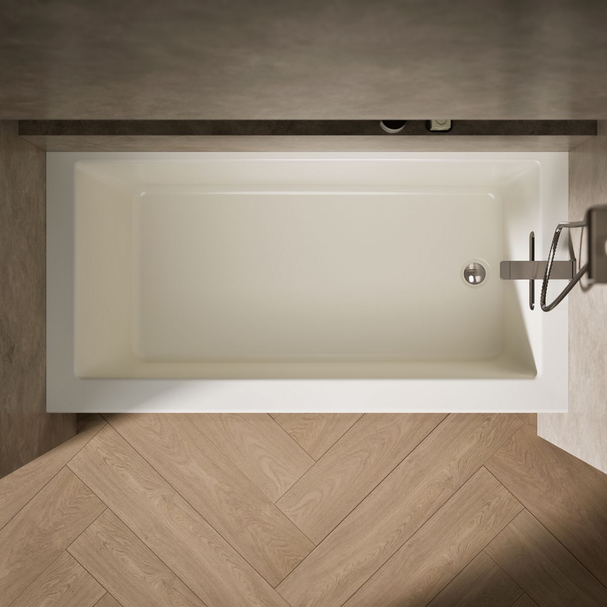 Underscore 60” x 30” Alcove Bathtub | K-1956-RA | KOHLER