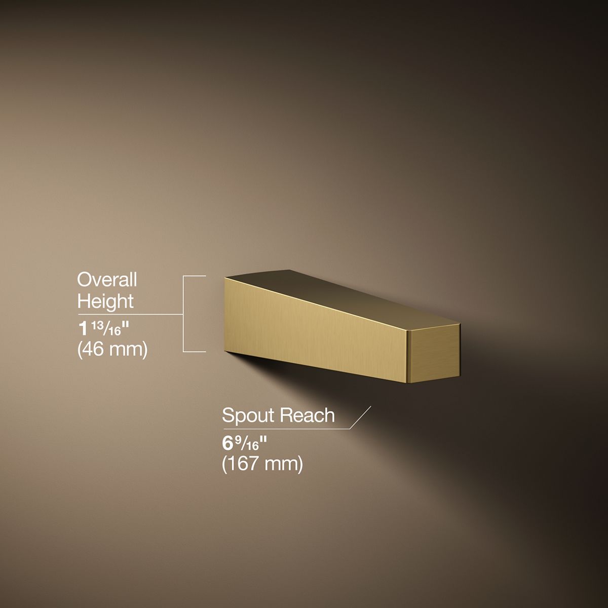 3/4 view of product with dimensions