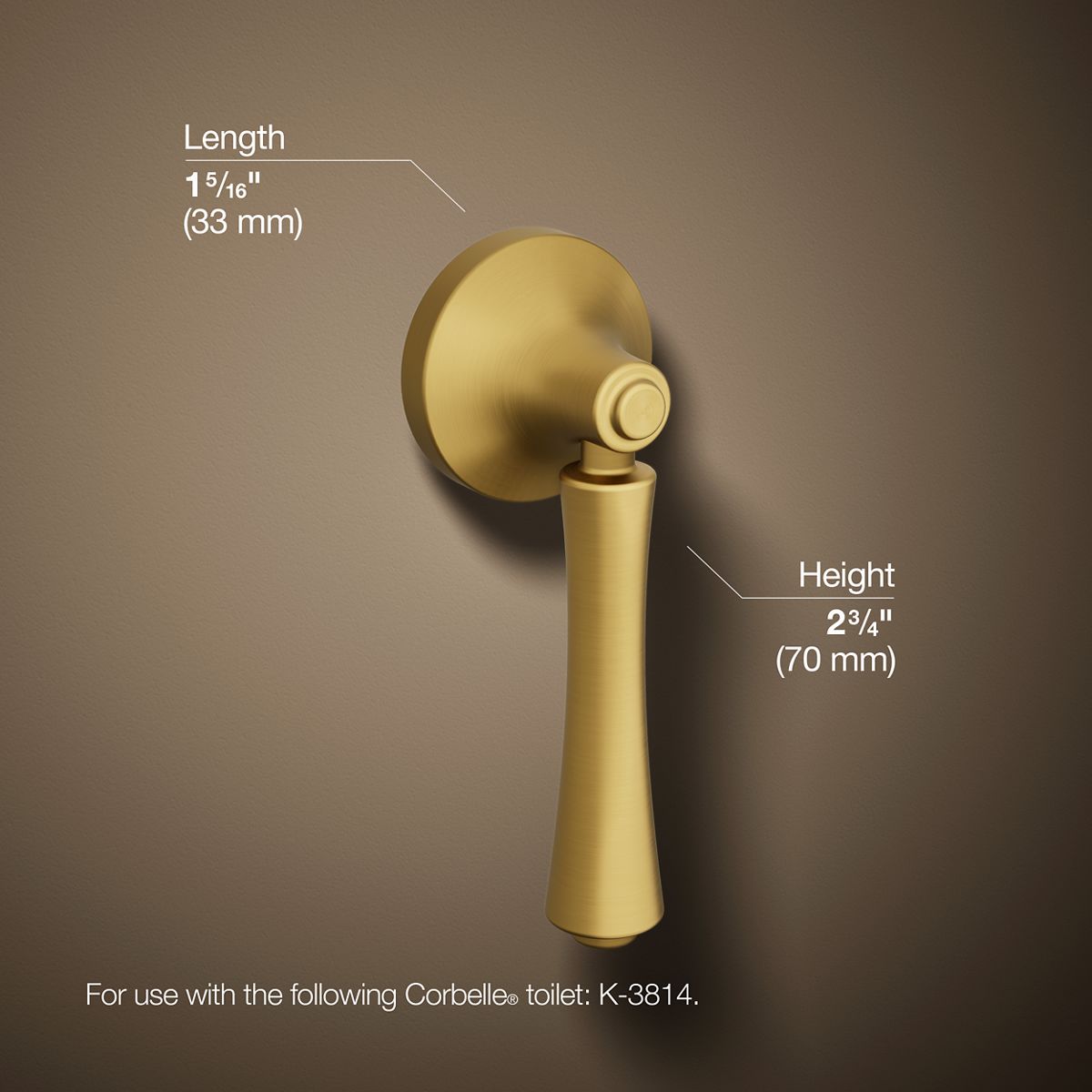 KOHLER | 20120-L | Corbelle™| Left-hand trip lever