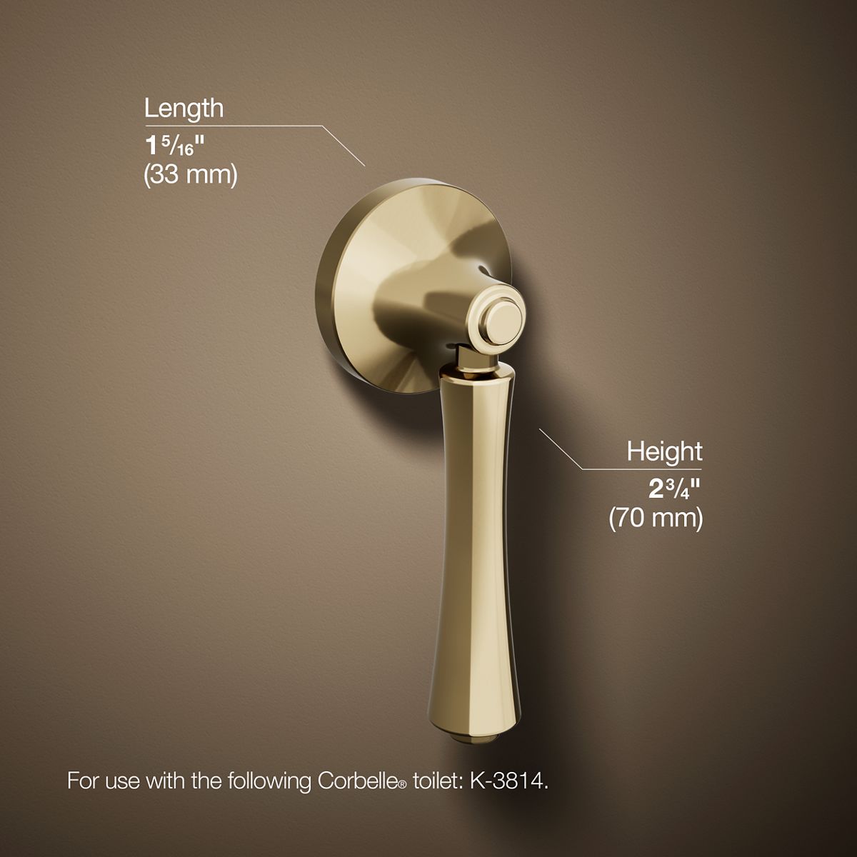 KOHLER | K-20120-L | Corbelle Left-Hand Trip Lever