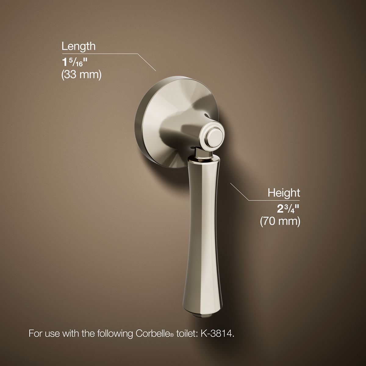 KOHLER | K-20120-L | Corbelle Left-Hand Trip Lever