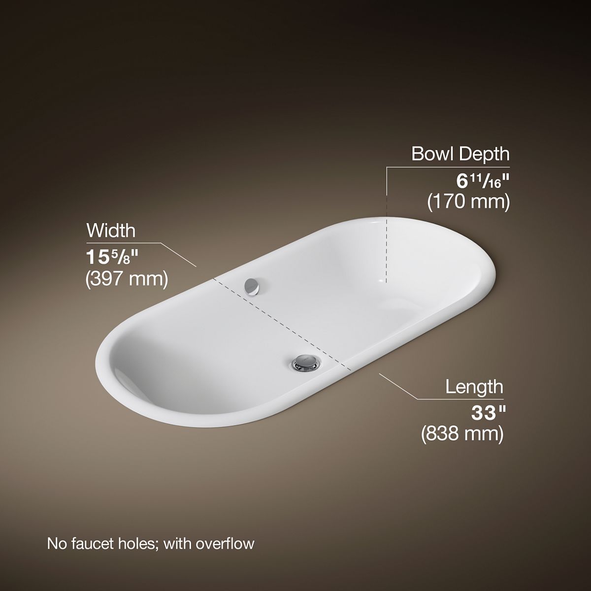 3/4 view of product with dimensions