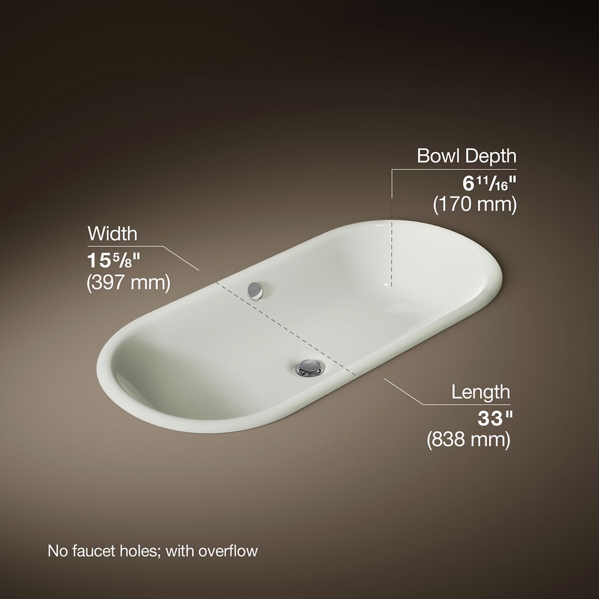 3/4 view of product with dimensions