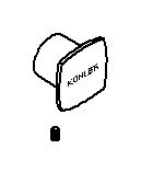 Kohler Genuine Parts KNOB ASSY - Polished Chrome