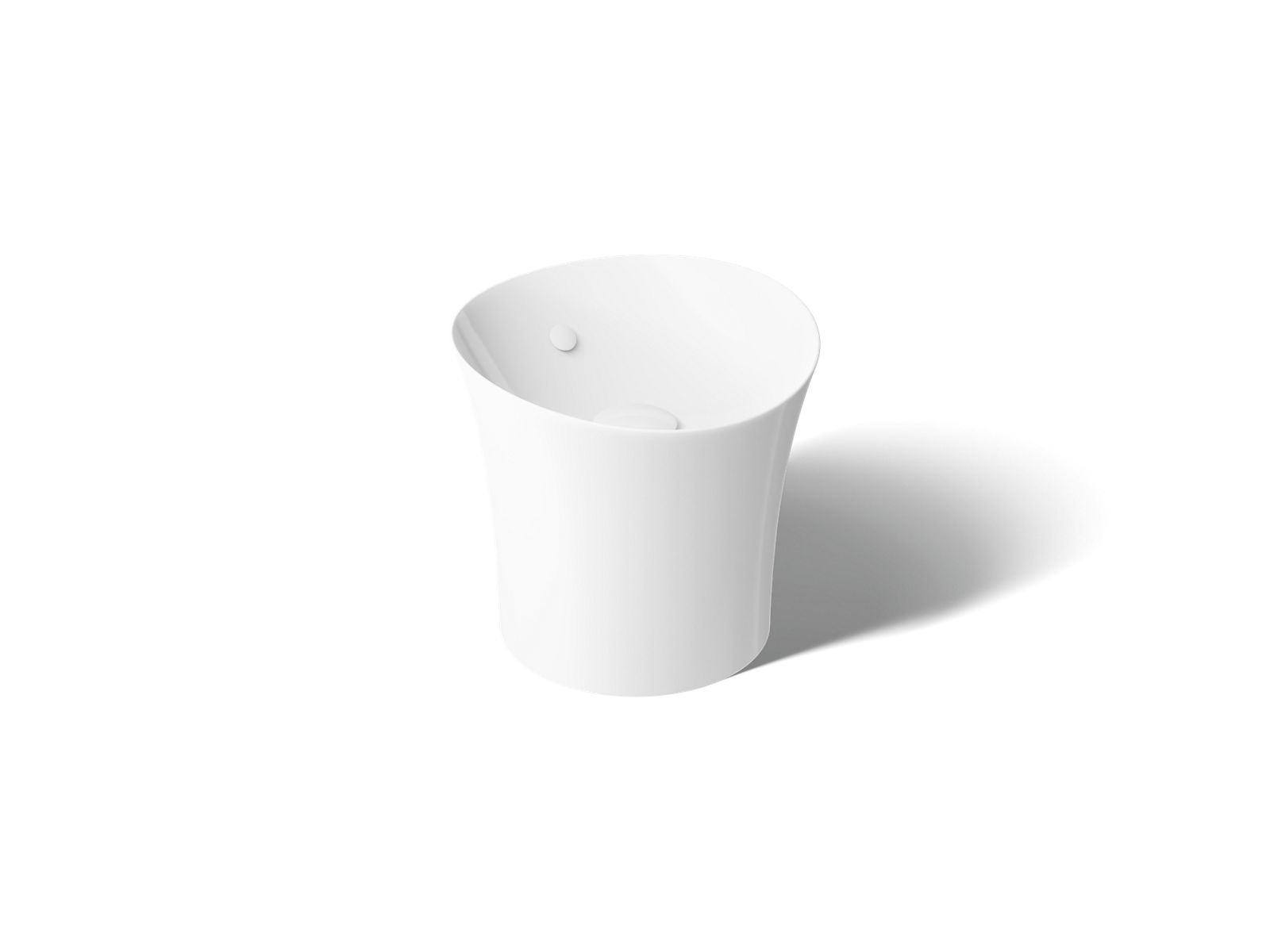 Veil 16" round vessel bathroom sink or pedestal sink basin