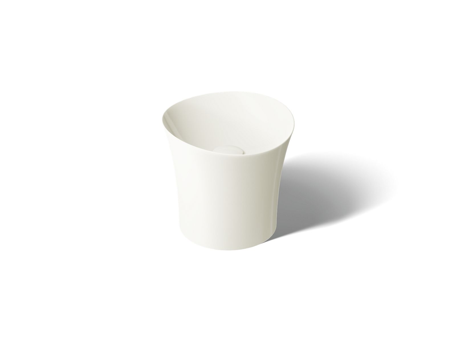 Veil 16" round vessel bathroom sink or pedestal sink basin, no overflow