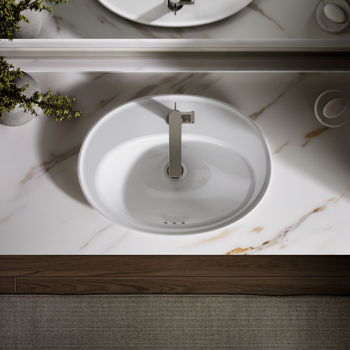 カルボ KOHLER | K-2075-1 | Serif Drop-In Sink with Single Faucet Hole