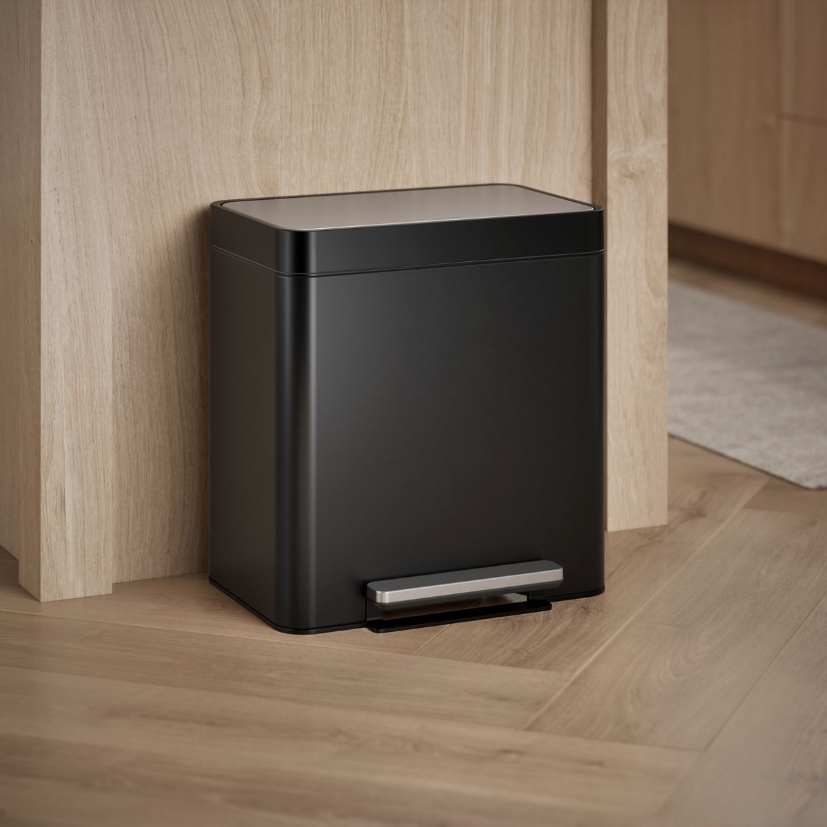KOHLER | 20942 | undefined| 8-gallon stainless steel step trash can