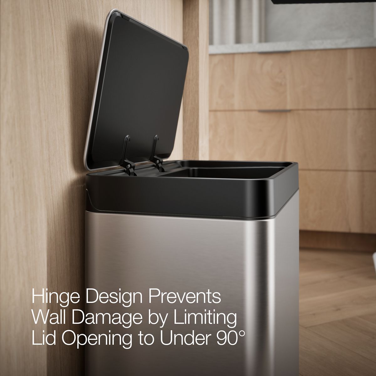 8-gallon stainless steel step trash can | K-20942 | KOHLER