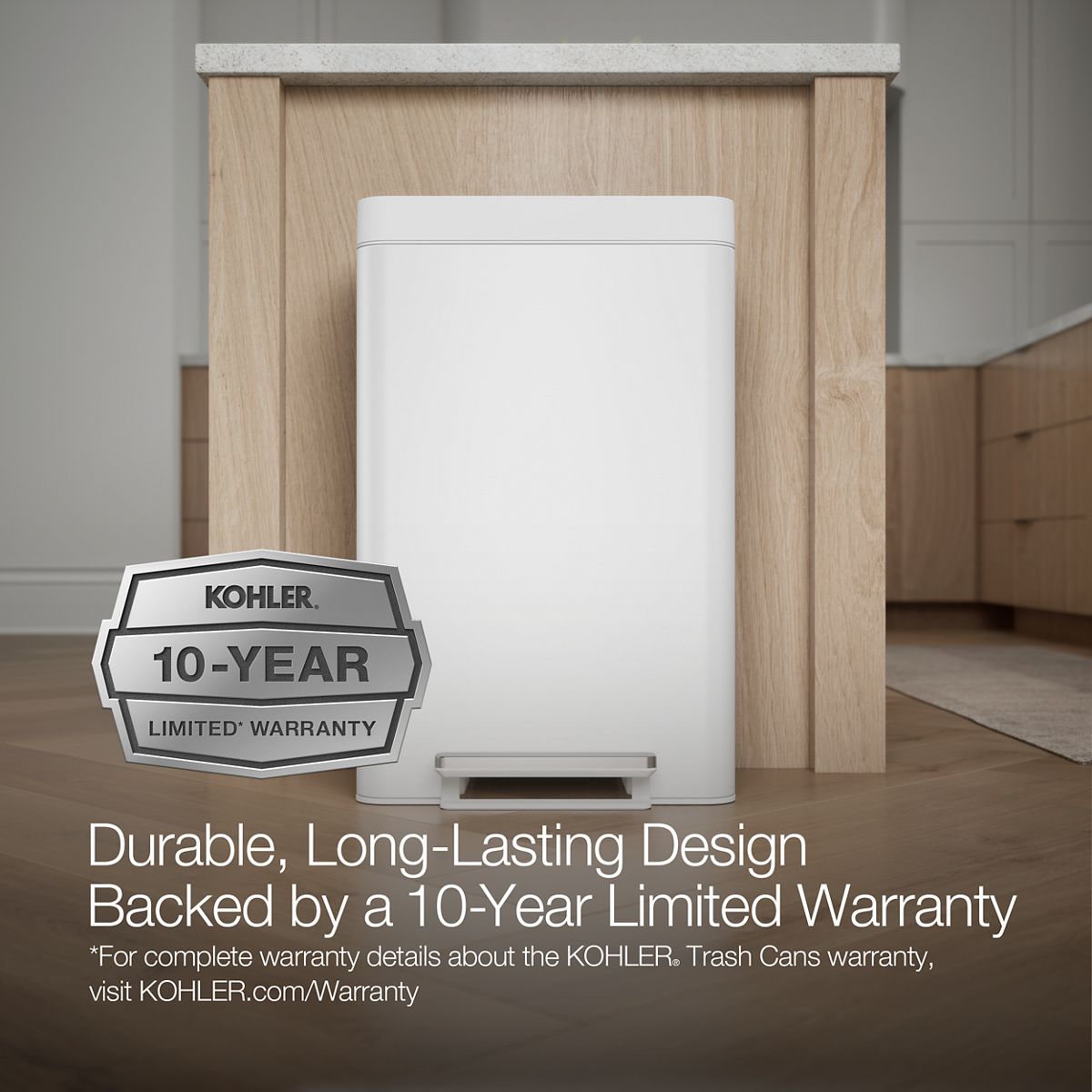 KOHLER | K-20956 | Dual Compartment Step Trash Can