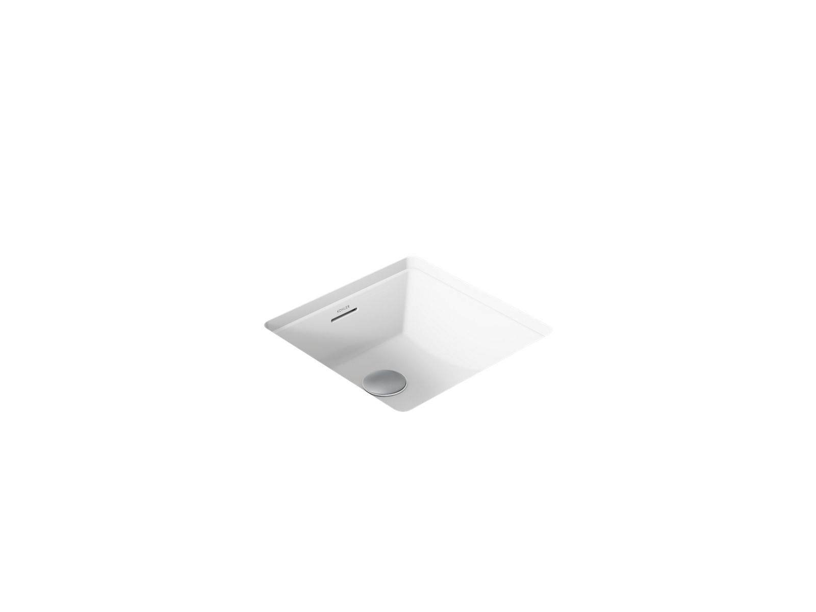 Brazn 16-1/4" square undermount bathroom sink