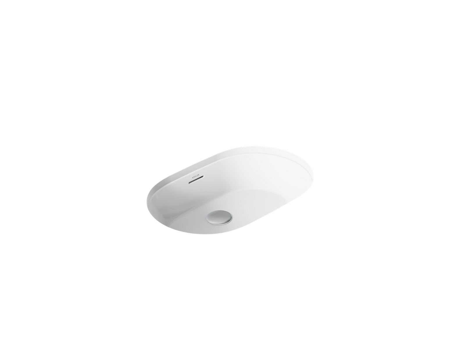 Brazn 24-1/4" oval undermount bathroom sink