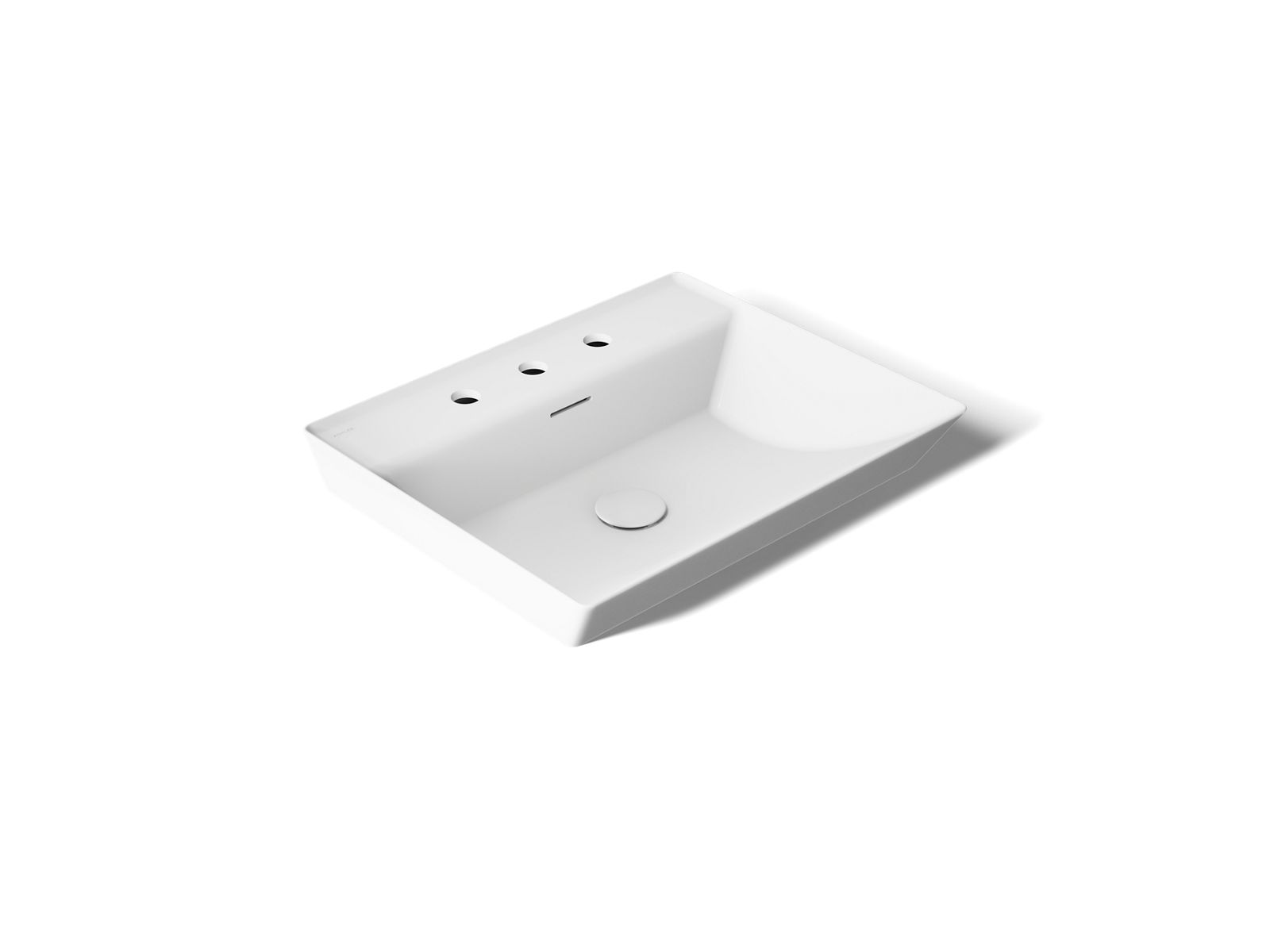 Brazn 23" rectangular vessel bathroom sink