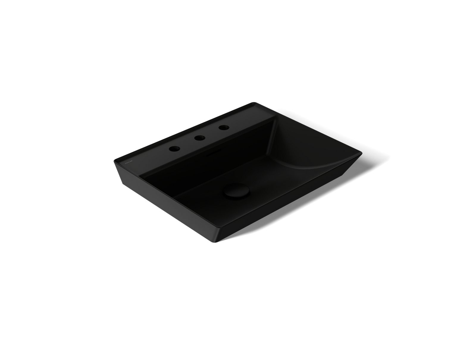 Brazn 23" rectangular vessel bathroom sink