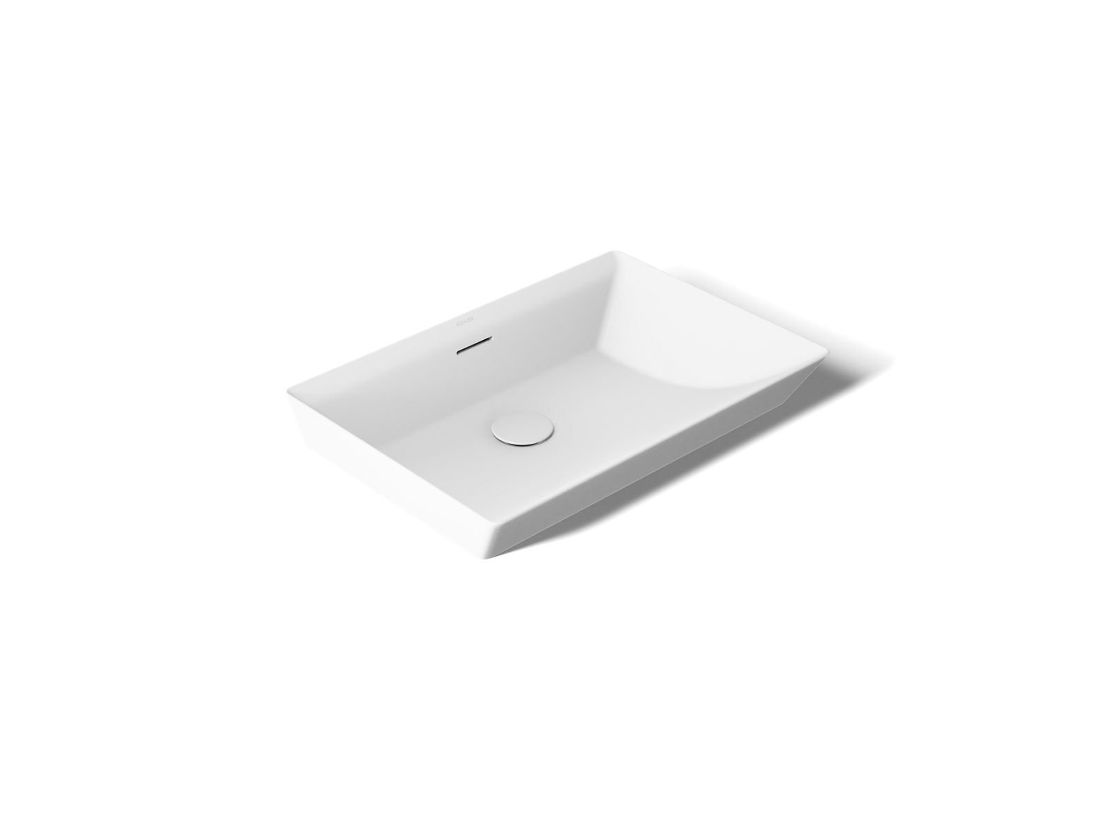 Brazn 23" rectangular vessel bathroom sink