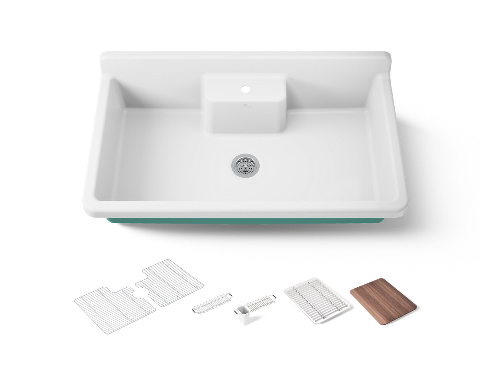 Farmstead Top-/Wall-Mount Kitchen Sink | K-21103-1HPSG | KOHLER