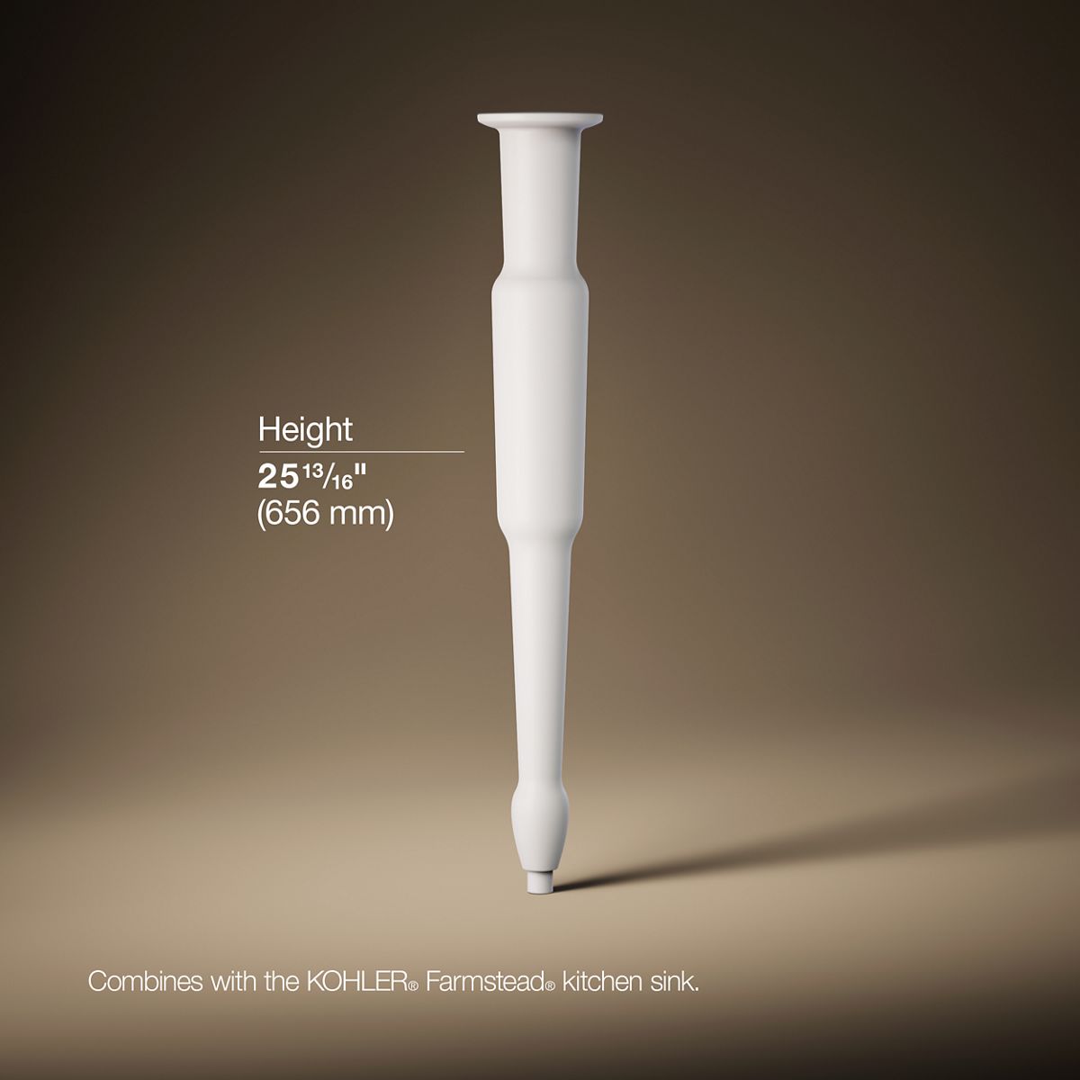 3/4 view of product with dimensions