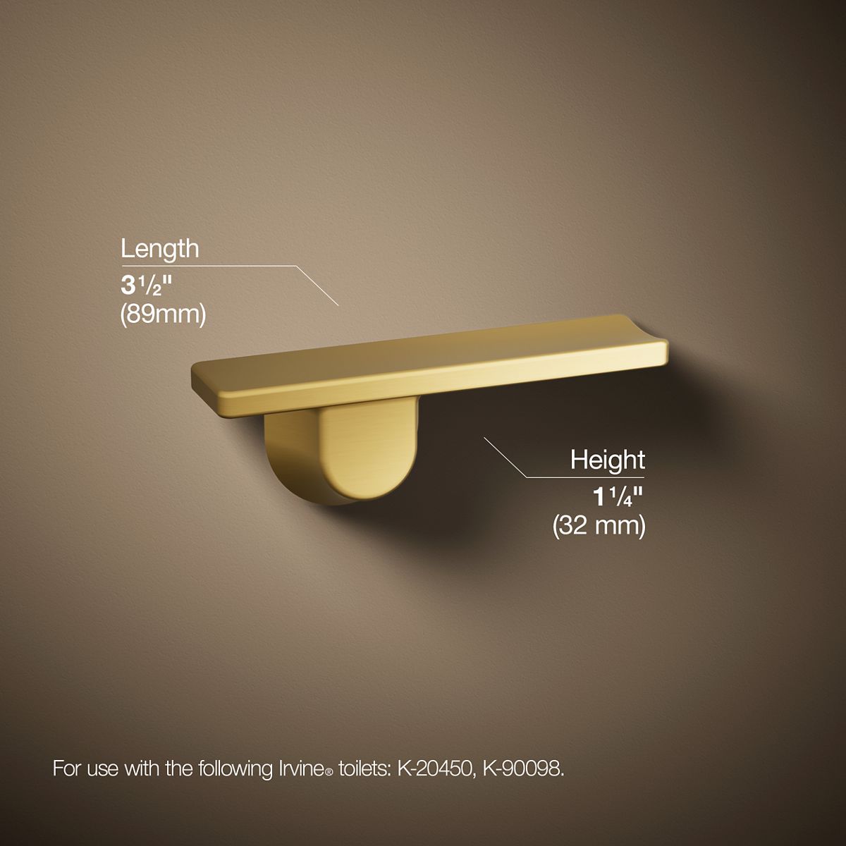 P30A-DSKR OLIVE/SHINYサイズS KOHLER | K-21265-R | Irvine Right-Hand Trip Lever