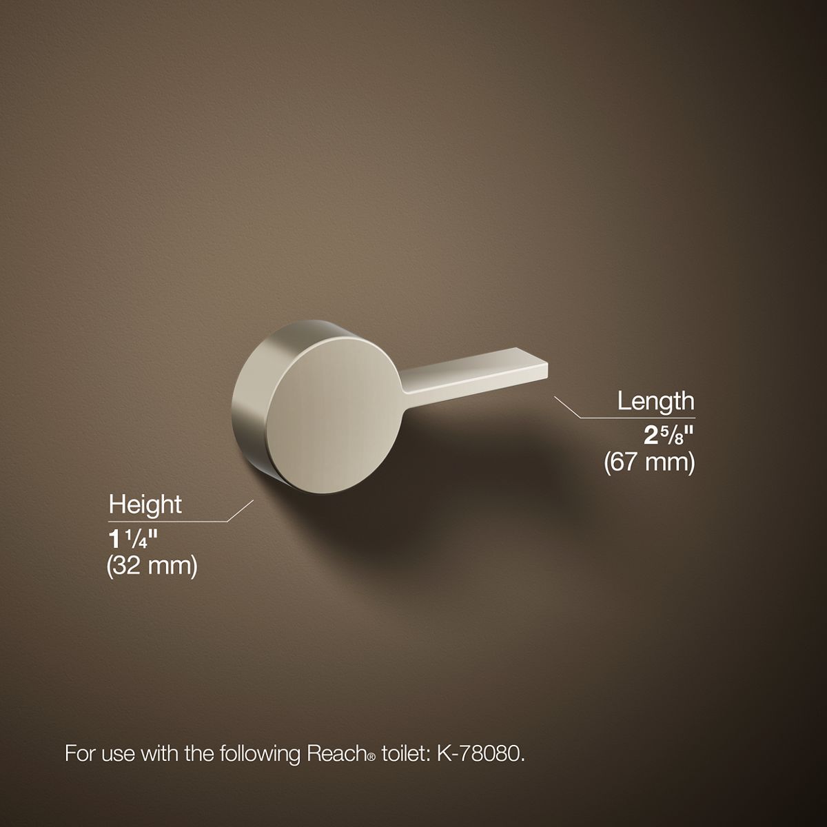 3/4 view of product with dimensions