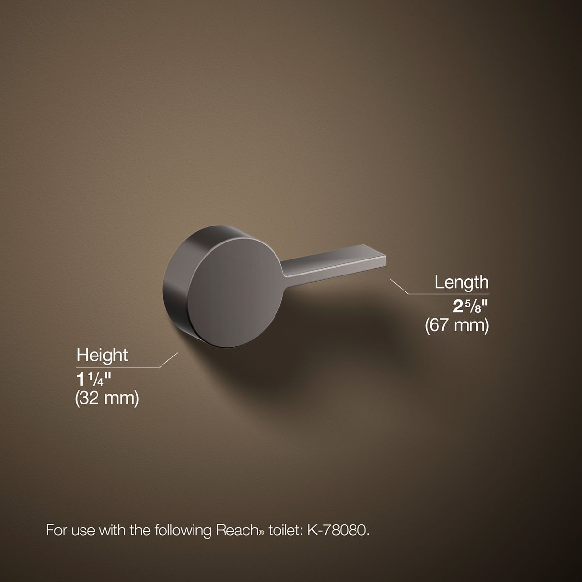 KOHLER | K-21710-L | Reach Left-Hand Trip Lever
