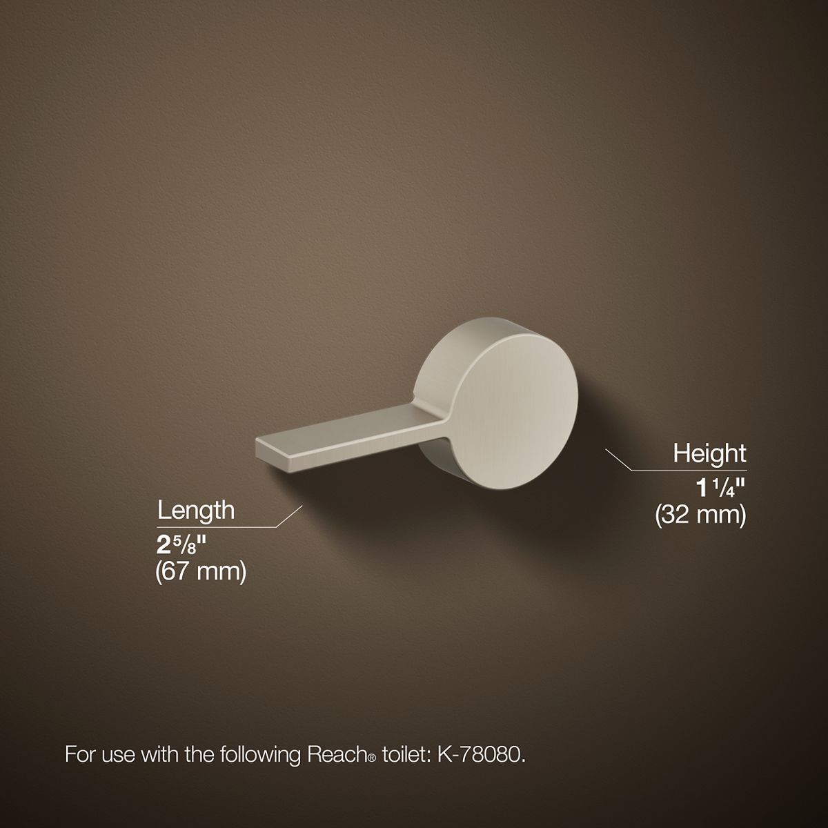 3/4 view of product with dimensions