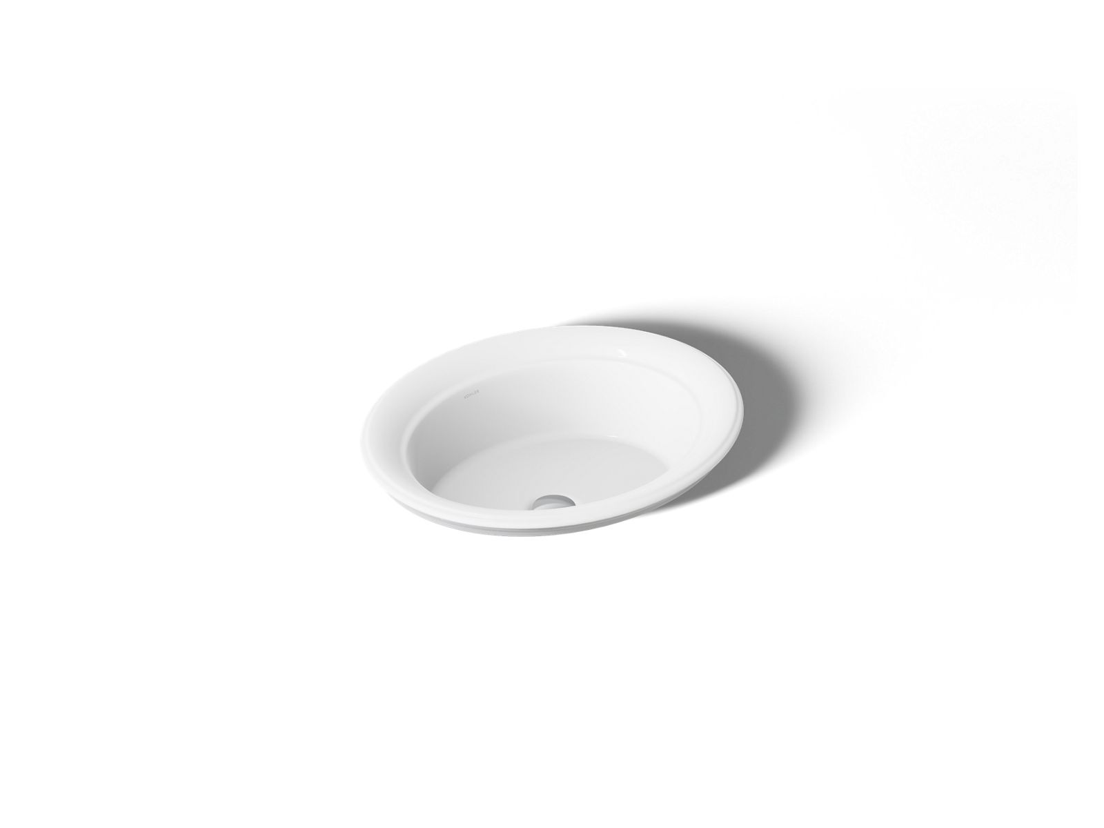 Artifacts 21" oval drop-in bathroom sink
