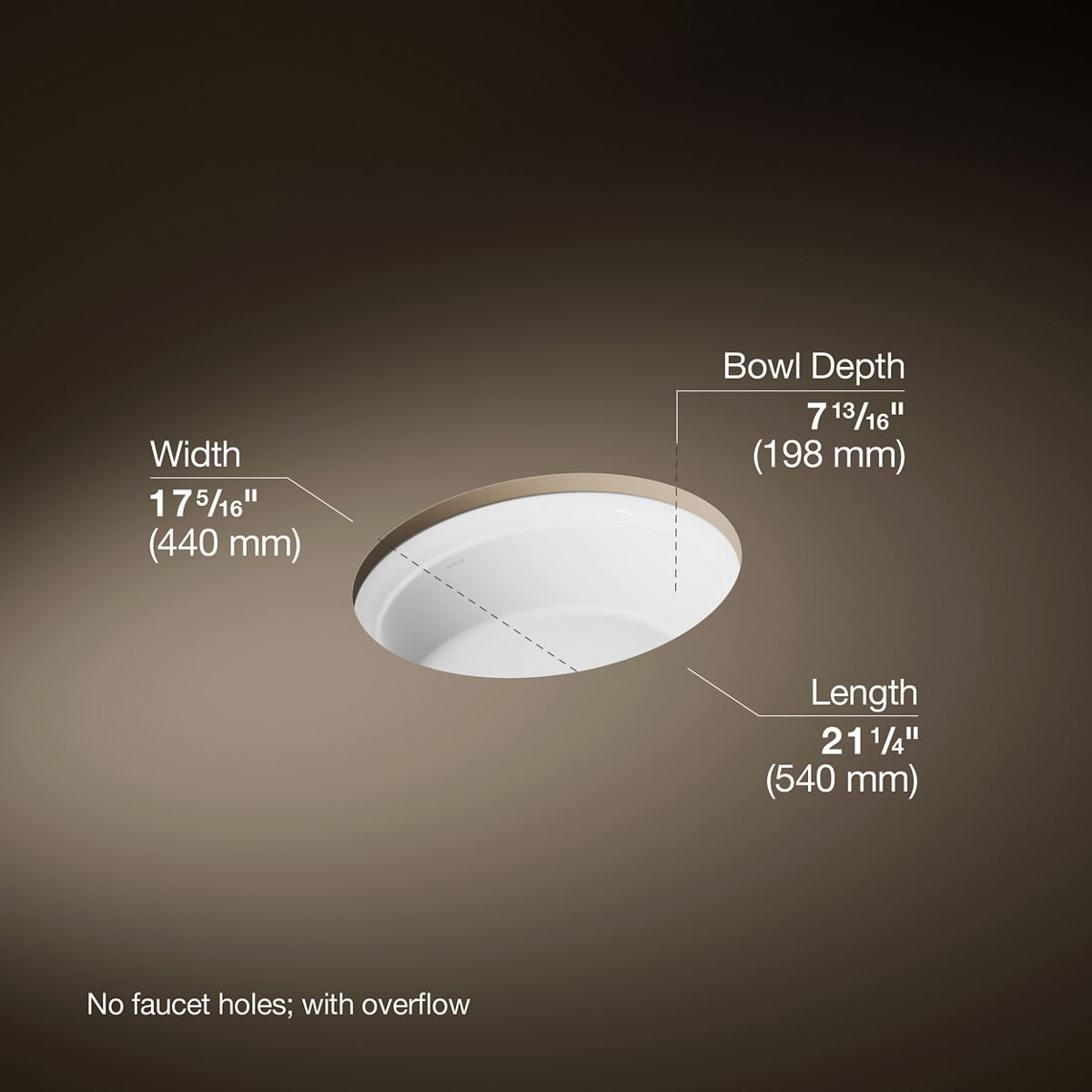3/4 view of product with dimensions