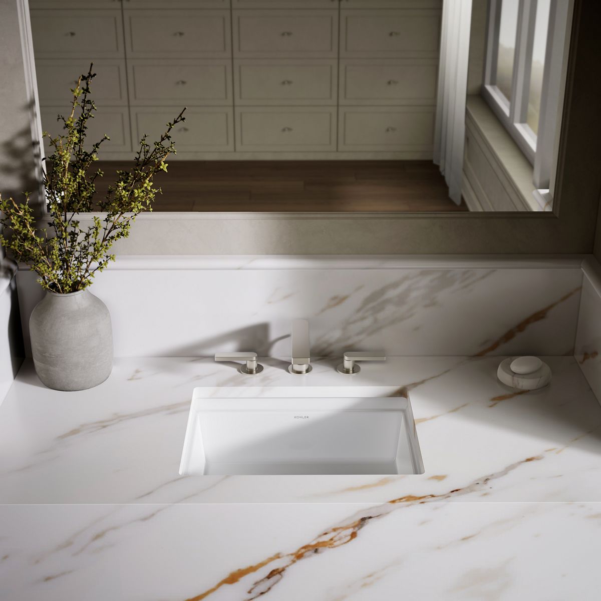 Artifacts Rectangle Undermount Bathroom Sink | K-21783 | KOHLER