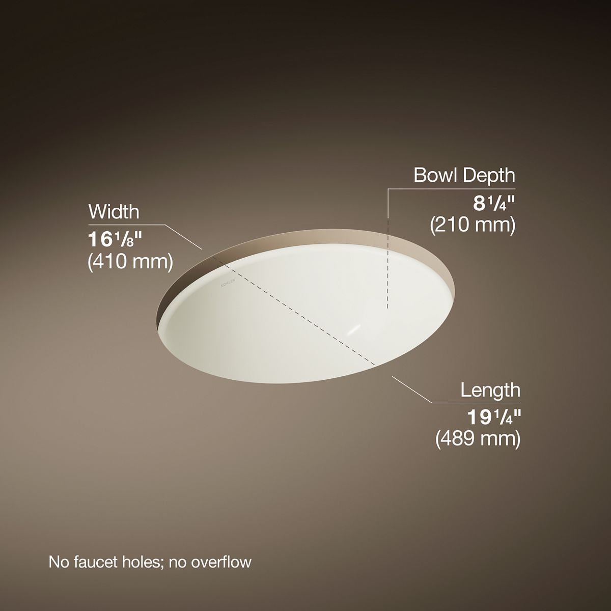 3/4 view of product with dimensions