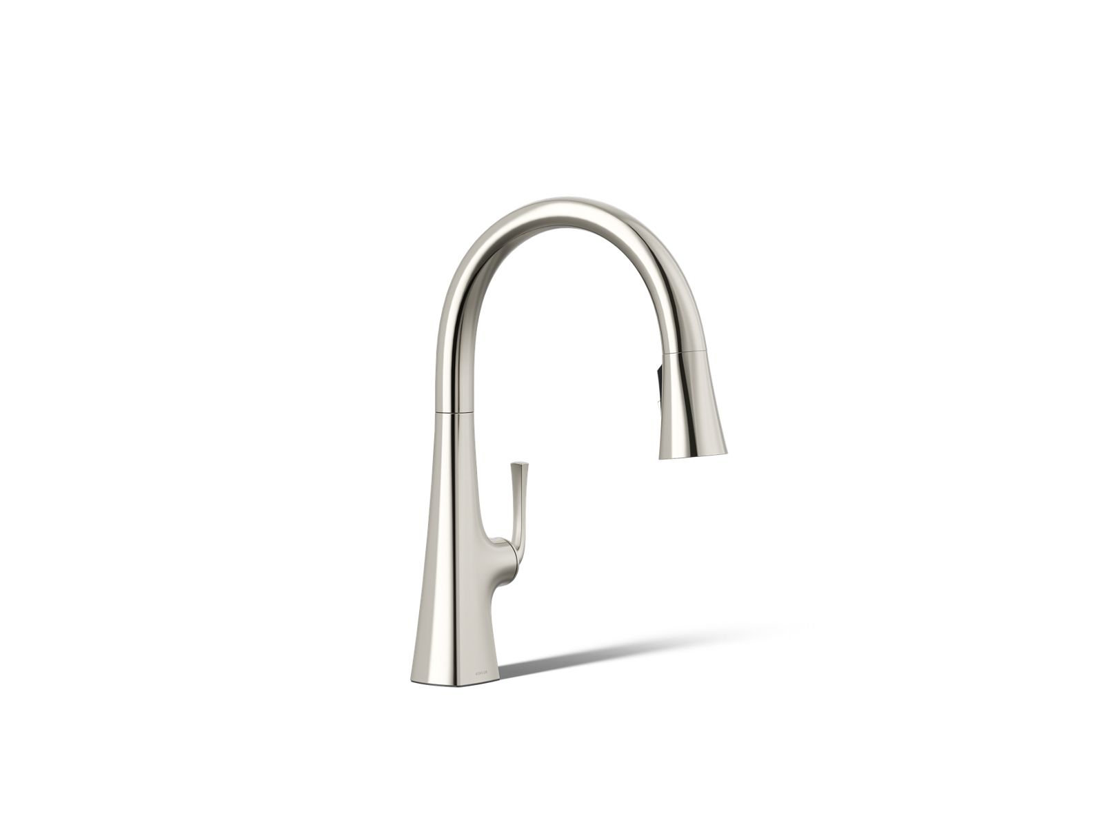 Graze Pull-down kitchen sink faucet with three-function sprayhead