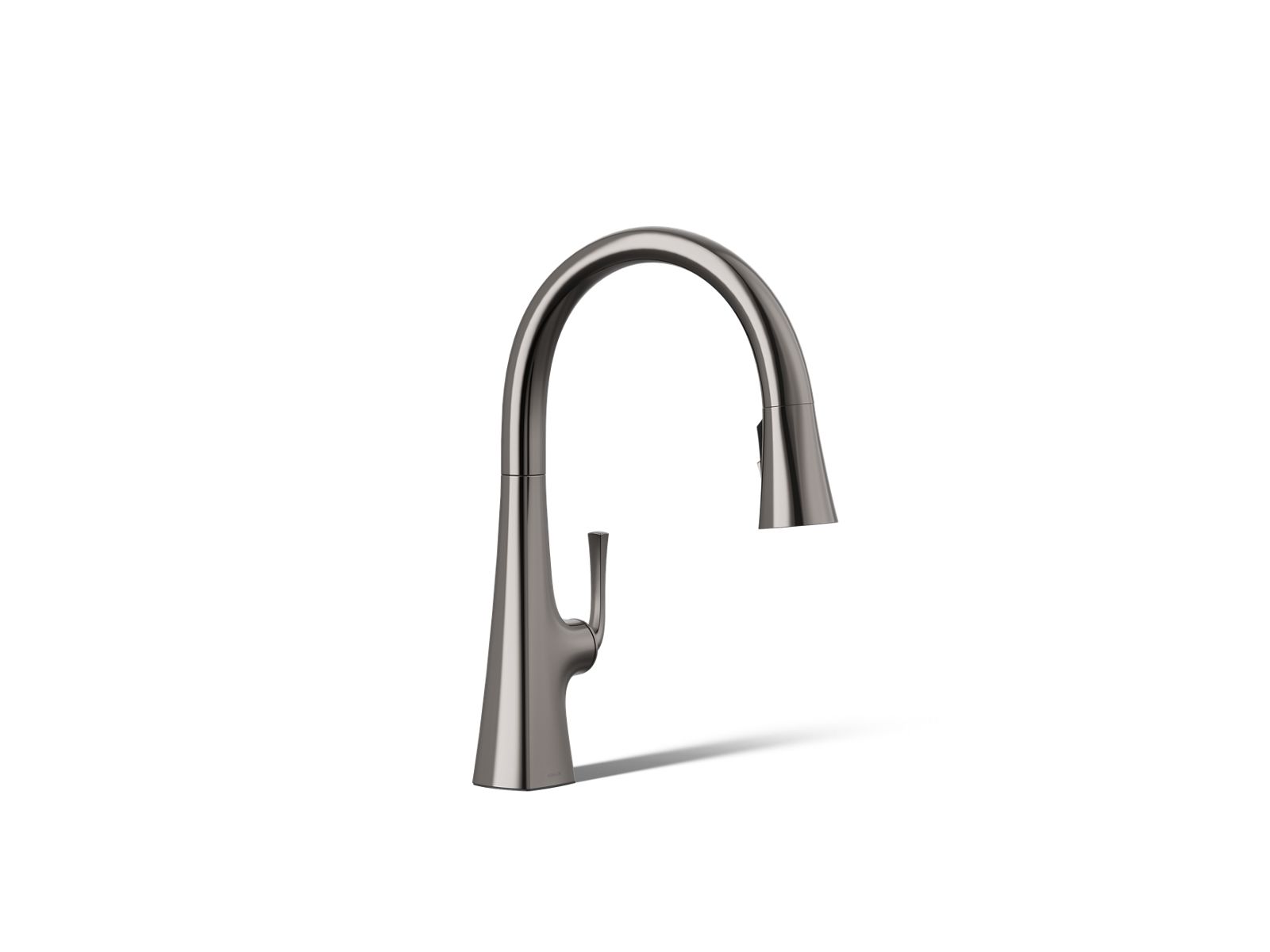 Graze Pull-down kitchen sink faucet with three-function sprayhead