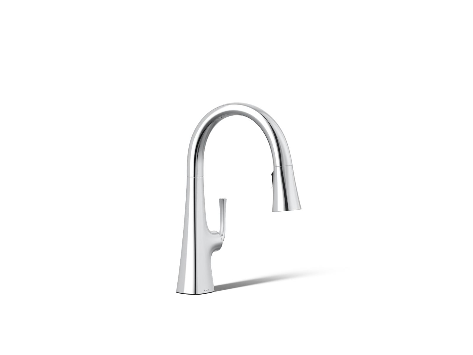 Graze Pull-down kitchen sink faucet with three-function sprayhead