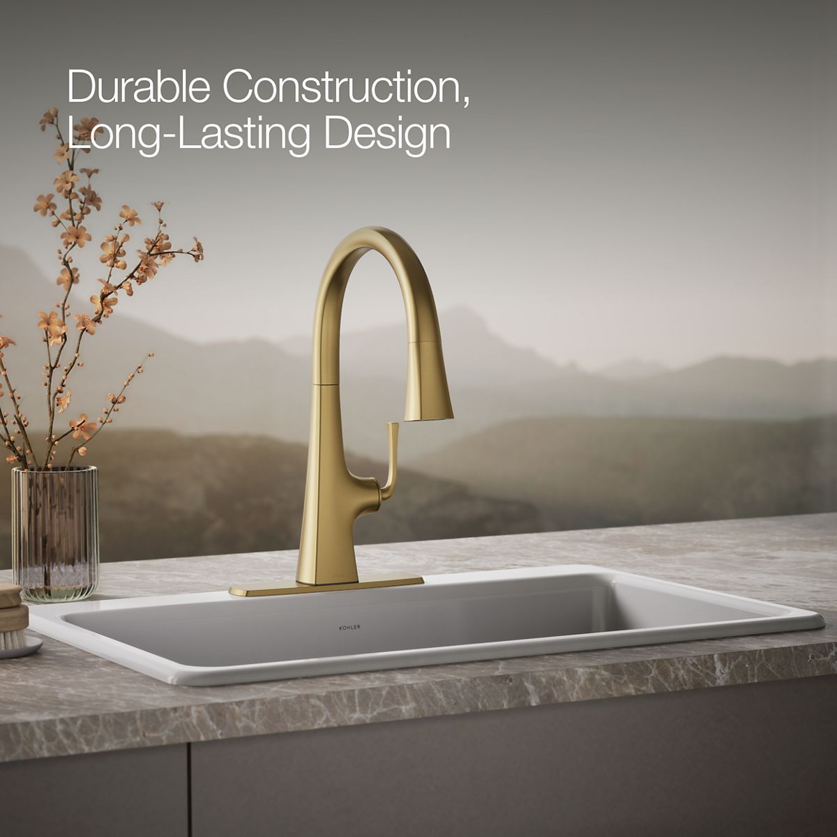 ル・クルーゼ Graze Three-Hole Kitchen Faucet Escutcheon | K-22071 | KOHLER