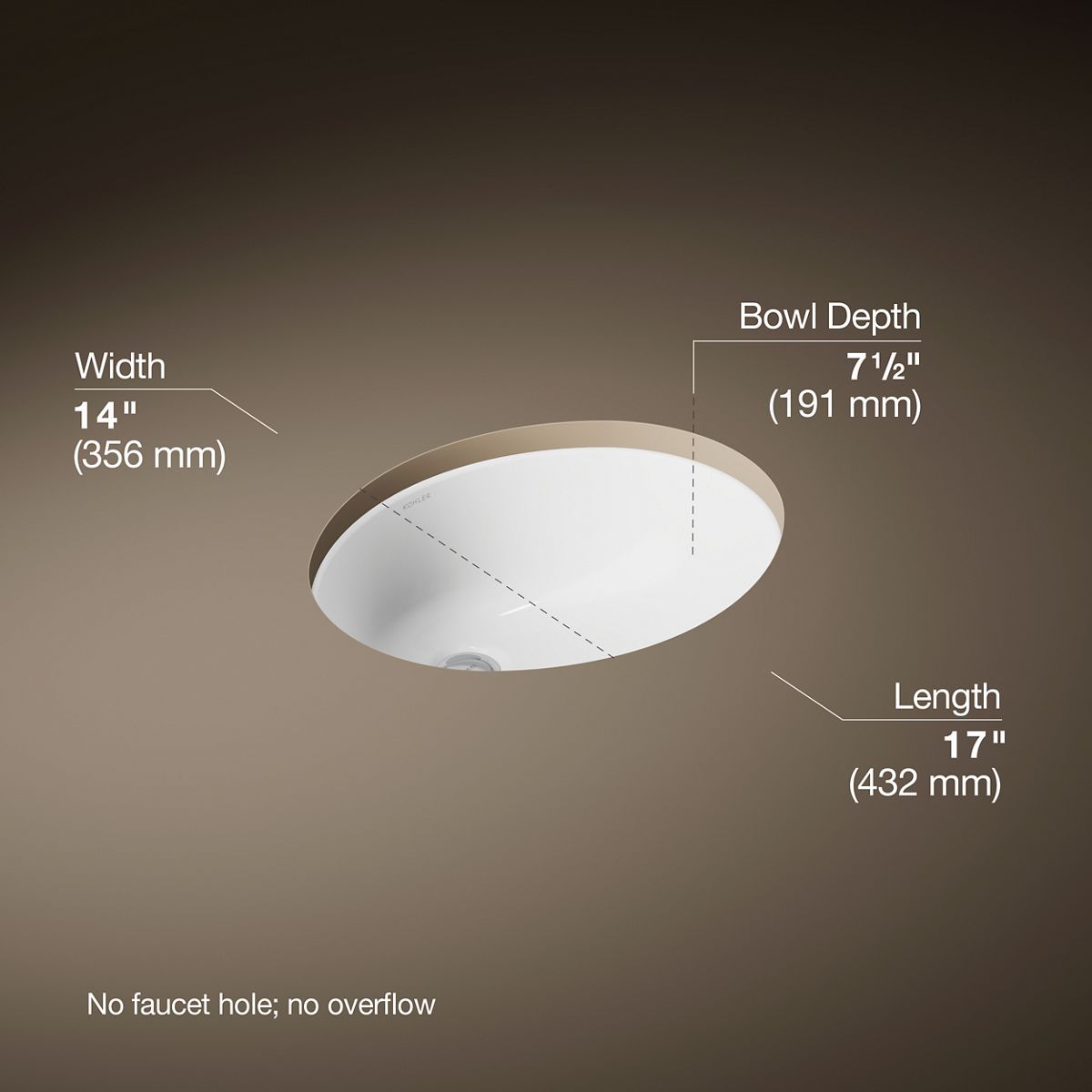 3/4 view of product with dimensions