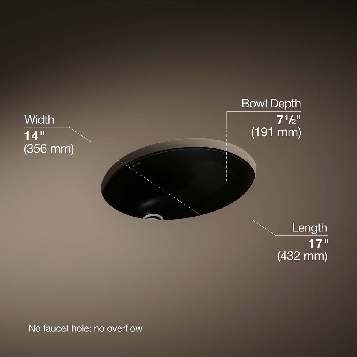 3/4 view of product with dimensions