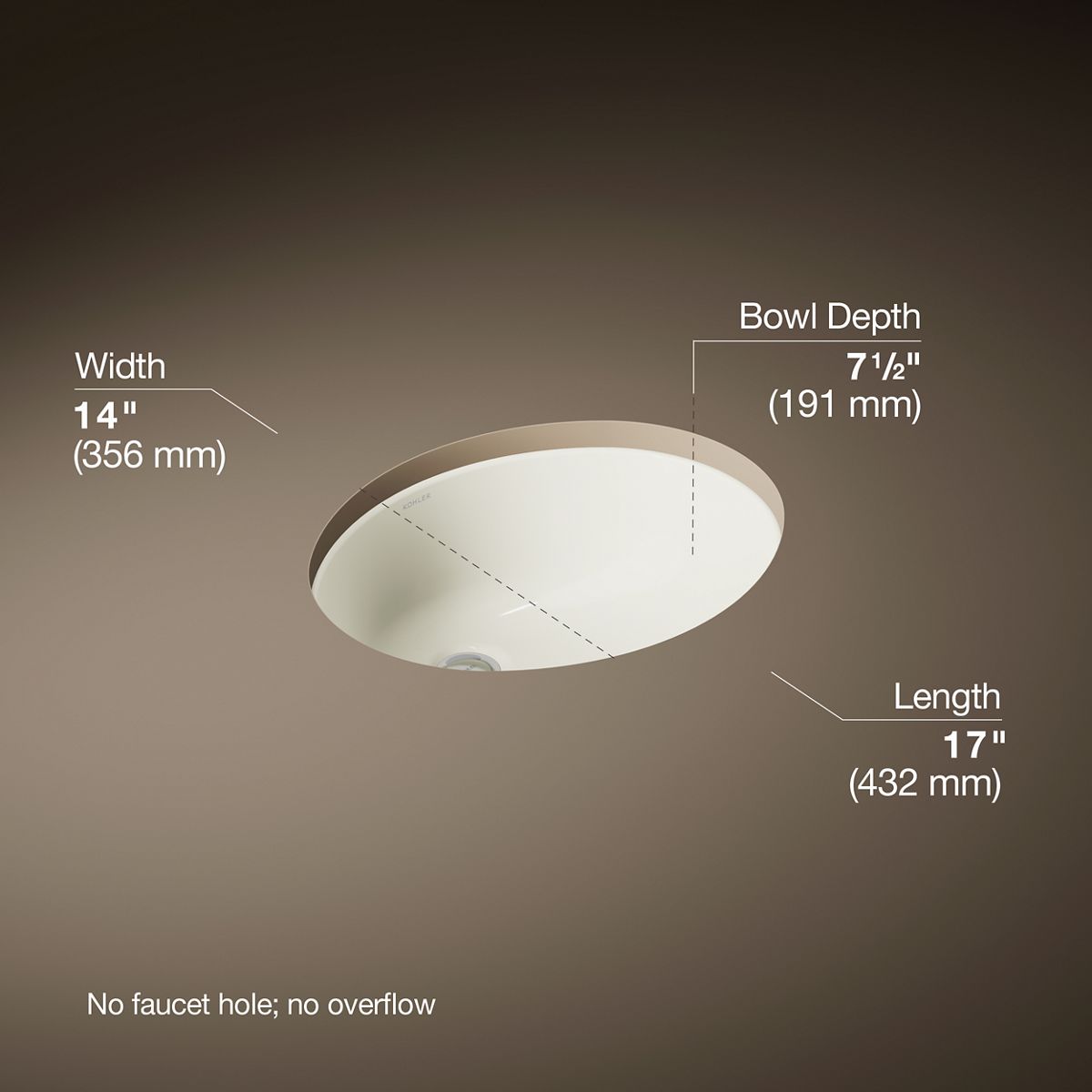 3/4 view of product with dimensions