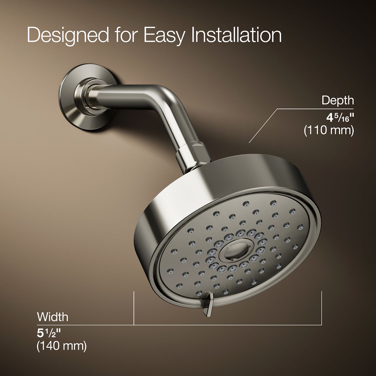 Purist Multifunction Showerhead, 1.75 GPM | K-22170-G | KOHLER