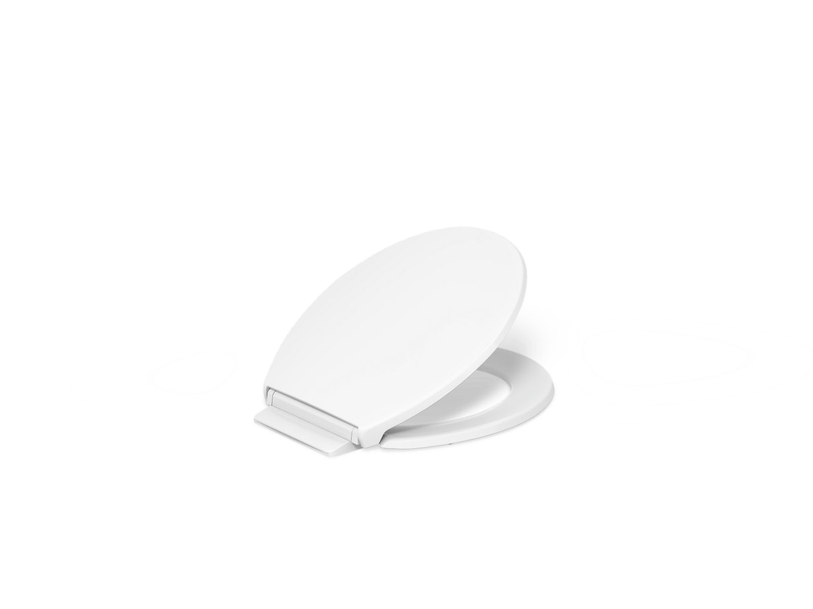 KOHLER Highline Quiet-Close Elongated Closed Front Toilet Seat in White (2-Pack)