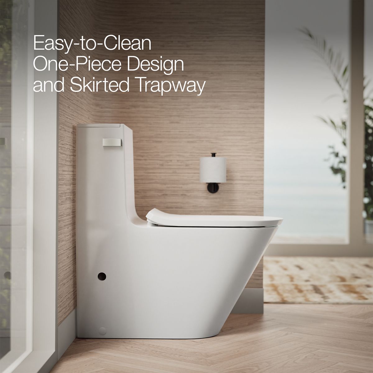 Brazn One-Piece Compact Elongated Dual-Flush Toilet | K-22378 | KOHLER