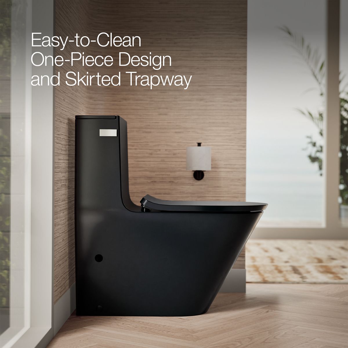 Brazn One-Piece Compact Elongated Dual-Flush Toilet | K-22378 | KOHLER