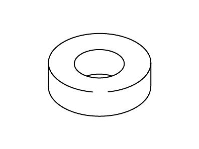 Kohler Genuine Parts Washer, .185 X .615