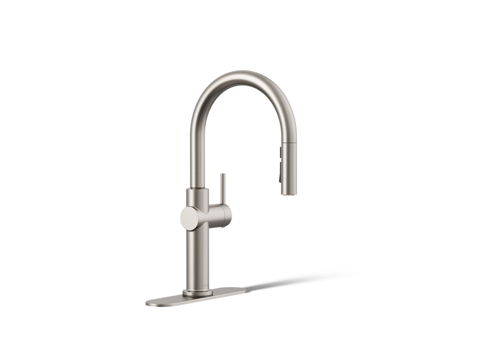 KOHLER Crue Single-Handle Pull-Down Sprayer Kitchen Faucet in Vibrant Stainless