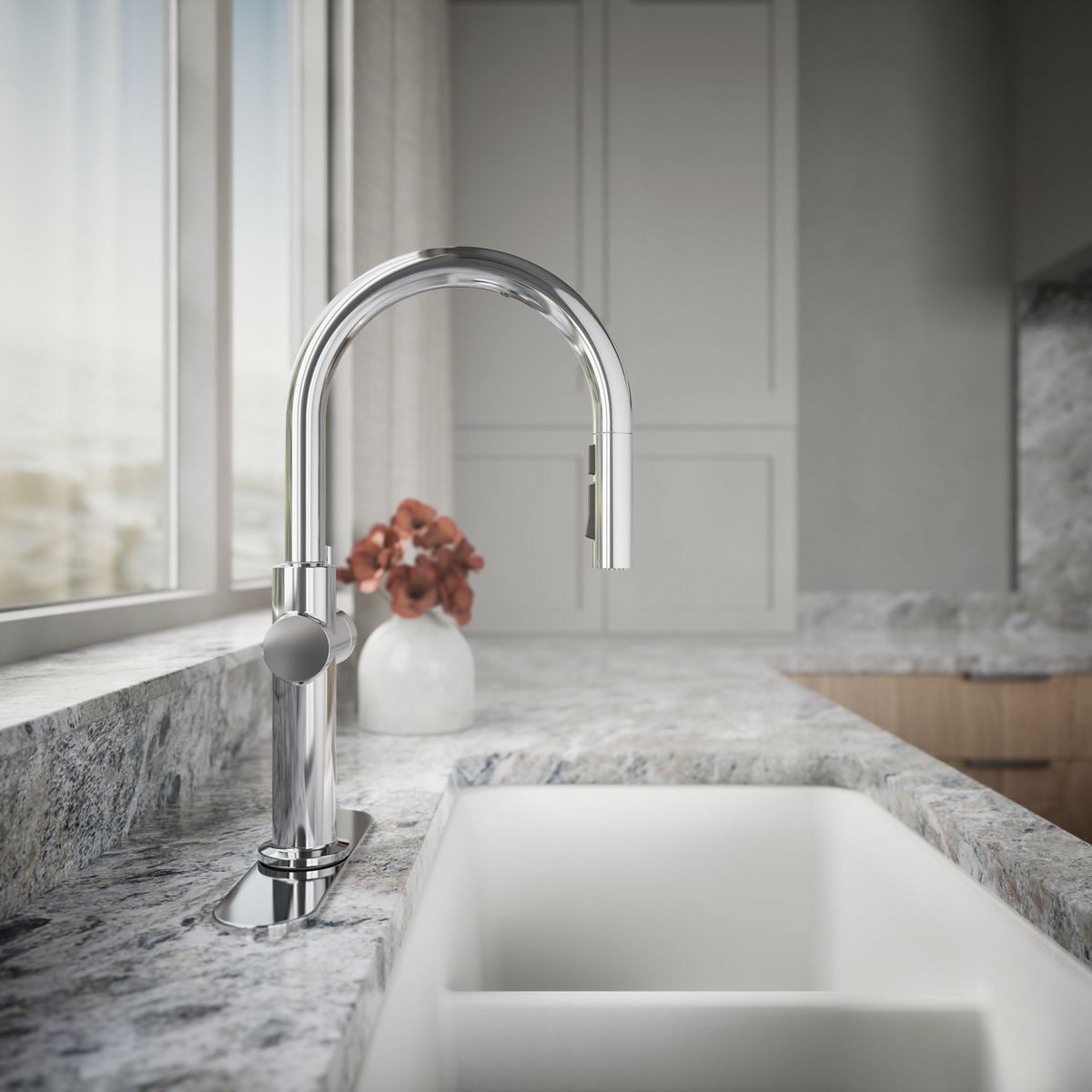 ふわすけ KOHLER | 22974 | Crue™| Touchless pull-down kitchen sink faucet