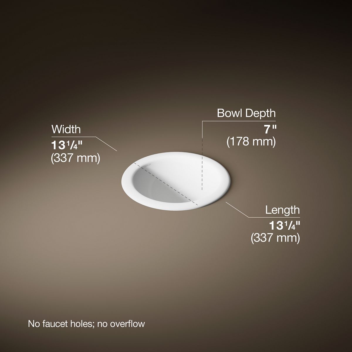 3/4 view of product with dimensions