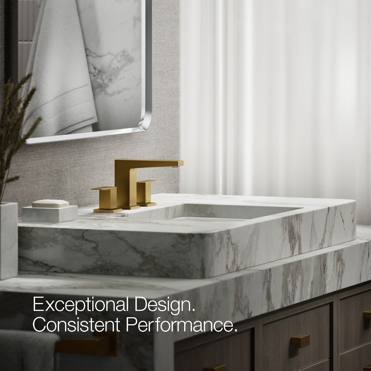 Honesty Widespread Faucet | K-23255-4 | KOHLER