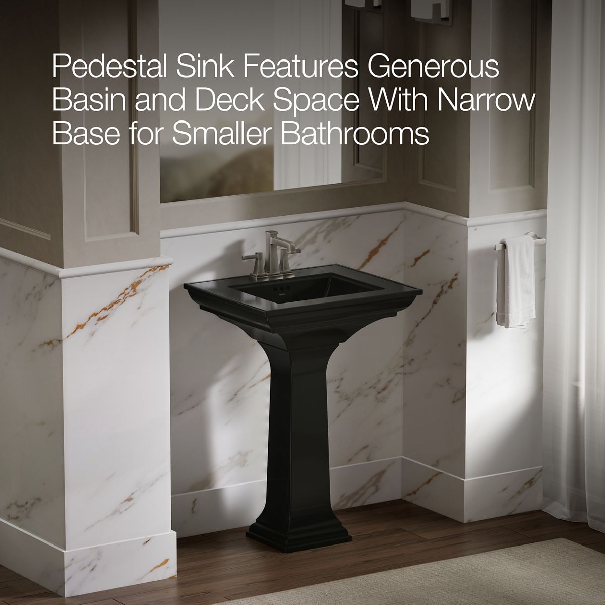 Memoirs Pedestal Sink with Stately Design, 4