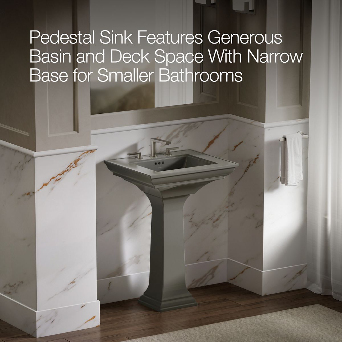 Memoirs Pedestal Sink with Stately Design, 8